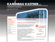 Tablet Screenshot of kaminbau-kastner.de